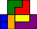 The board is represented here with X’s for blanks and the same number for every square of a given piece X112X
X122X
34556
74666